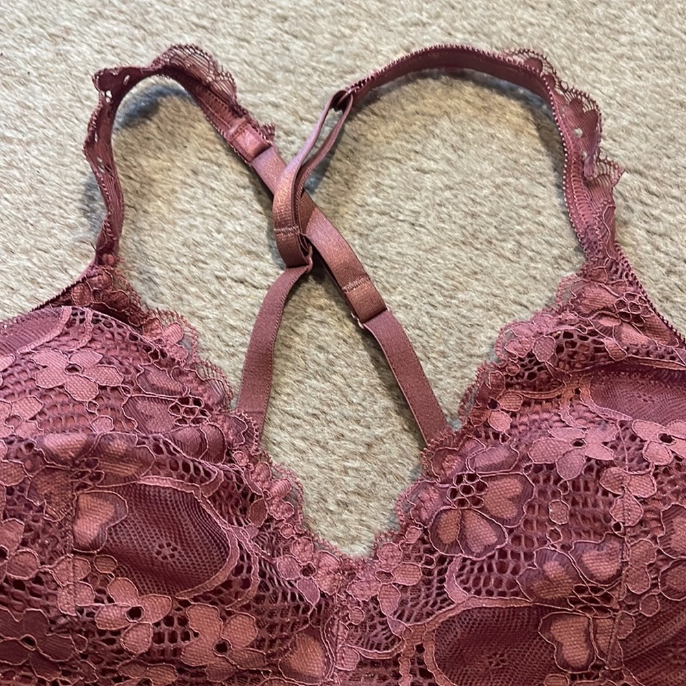 Sophie b. Lace Bralette dusty rose size M - Picture 2 of 7